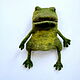 A Frog glove toy for a child's hand. Puppets. Puppet show. AnzhWoolToy (AnzhelikaK). My Livemaster. Фото №5