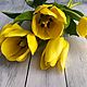 Жёлтые тюльпаны из холодного фарфора. Цветы. Alla-jxx. Интернет-магазин Ярмарка Мастеров.  Фото №2