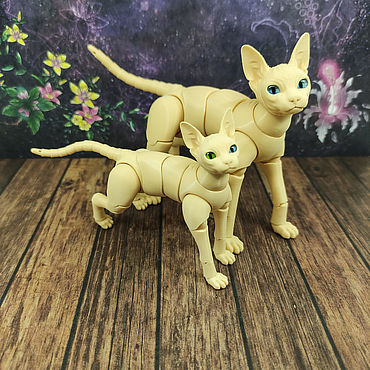 Ярмарка Мастеров - ручная работа Шарнирный БЖД кот сифнкс. Handmade.