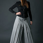 Одежда handmade. Livemaster - original item Wide-leg cotton pants, Loose trousers-PA0126CT. Handmade.
