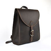 Рюкзак кожаный женский торба "Ягодный" мод. 002