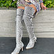 Boots genuine Python leather. Knee-high boots. exotiqpython. My Livemaster. Фото №4