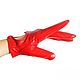 Size 7.5. Car gloves made of red leather with decor.cutout. Vintage gloves. Butichok from N.. My Livemaster. Фото №4