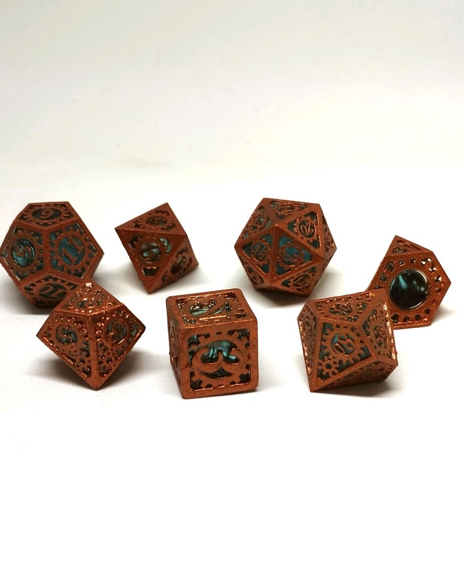 Стимпанк дайсы D&D steampunk dice/ кубики игральные (набор 7 шт.) в  интернет-магазине на Ярмарке Мастеров | Настольные игры, Санкт-Петербург -  доставка по России. Товар продан.