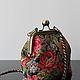 Bag with clasp made of French tapestry Vintage Roses. Clasp Bag. Olga'SLuxuryCreation. My Livemaster. Фото №5