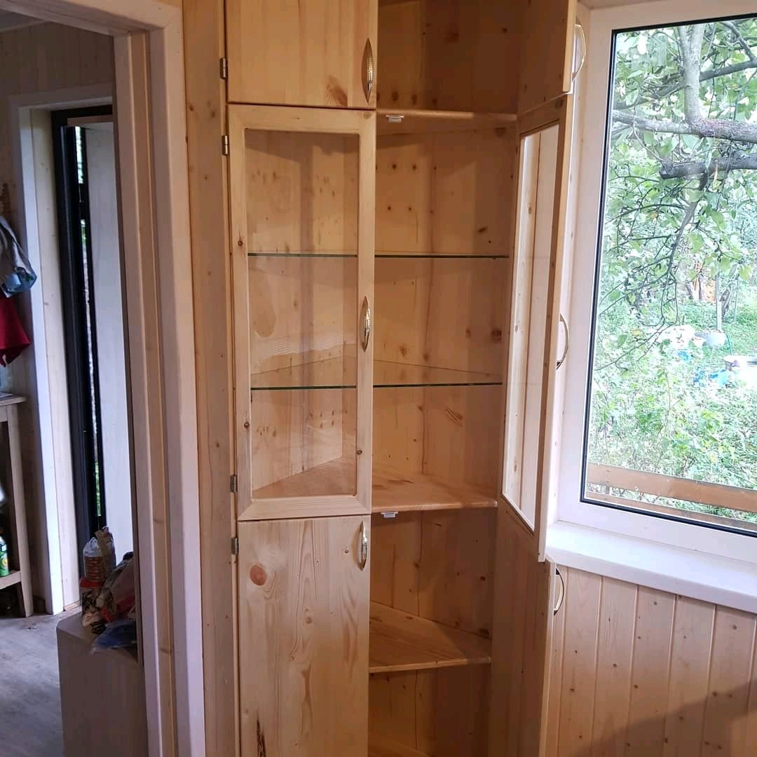 Угловой шкаф из массива дерева в интернет-магазине на Ярмарке Мастеров ...