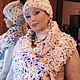 Заказать Комплект  Шапка бини+ снуд "КРУПНЫЕ МАЗКИ» букле. Анна Лесникова      Les accessoires. Ярмарка Мастеров. . Шапки Фото №3