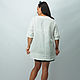  Удлинённая блуза | блуза белая из льна. Блузки. Студия вышивки 'Ришелье'. Ярмарка Мастеров.  Фото №6