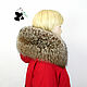 Order Chic edge on the hood of fur silver Fox ' Crystal'. Mishan (mishan). Livemaster. . Collars Фото №3