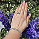 Браслет Изумрудное сияние. Браслет-цепочка. Jewelry fashion. Ярмарка Мастеров.  Фото №5