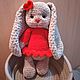Зайка с длинными ушами. Амигуруми куклы и игрушки. Макарычева Мария. Интернет-магазин Ярмарка Мастеров.  Фото №2