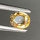0.88ct Сертифицированный Натуральный негретый желтый Сапфир (Тонго), Природные материалы, Москва,  Фото №1