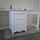 White Desk with Cabinet. Tables. Beautiful handcrafted furniture (7208327). My Livemaster. Фото №4
