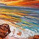 Заказать Картина море 50×70 см.,2020год, картина закат мастихин. Мухаббат Малаева Художник член ПСХР. Ярмарка Мастеров. . Картины Фото №3