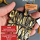 Подвеска - амулет из кожи крокодила. Кулон. Гранж Кожевня А.МузылёвЪ. Интернет-магазин Ярмарка Мастеров.  Фото №2