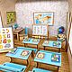 Домик-чемодан Школа. Кукольные домики. Авторские игрушки Woodstorypiter. Интернет-магазин Ярмарка Мастеров.  Фото №2