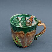 Посуда handmade. Livemaster - original item Mug with snail. Handmade.