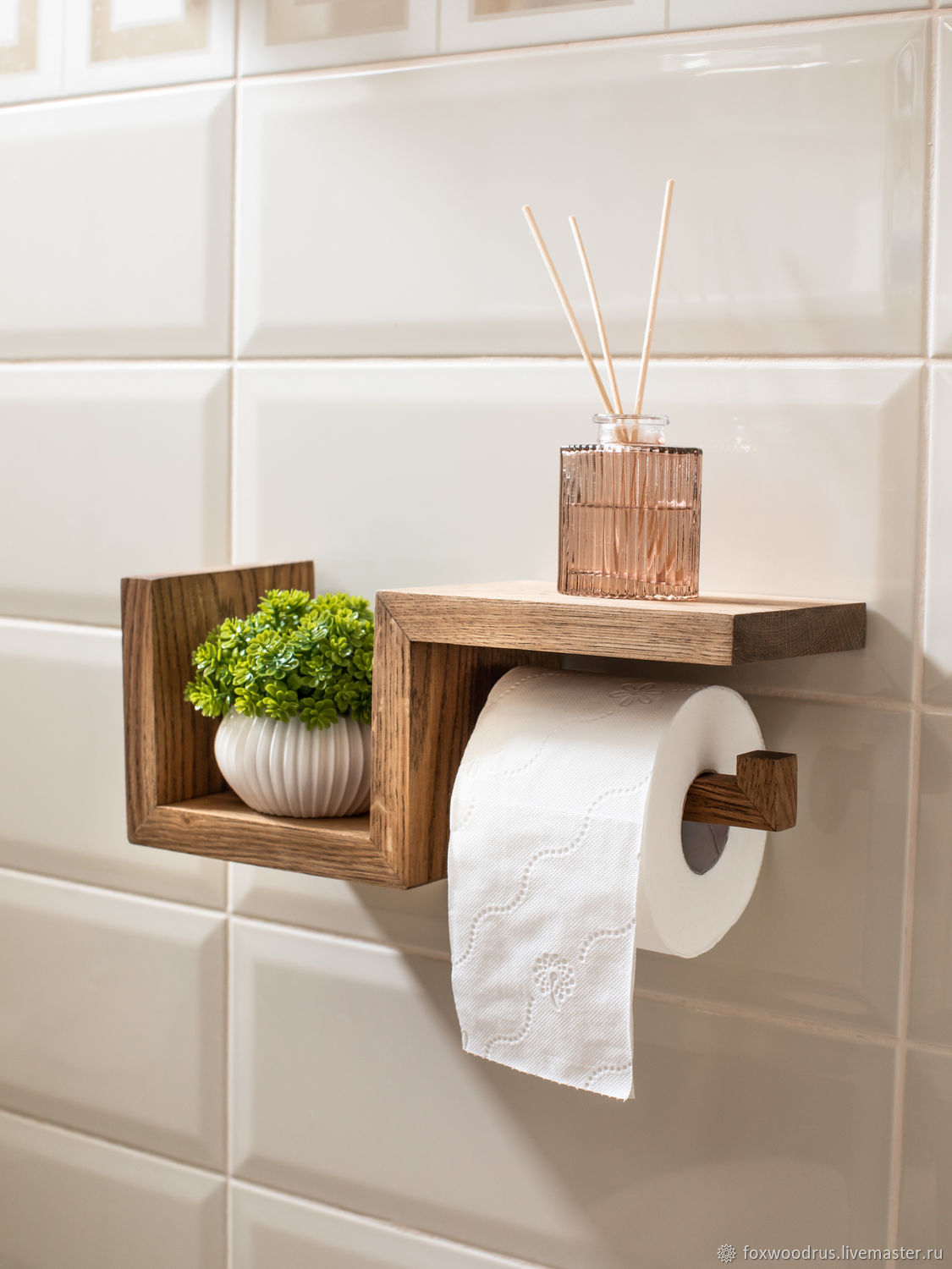 Light Toilet Paper Holder with Shelf, Holders, Moscow,  Фото №1