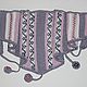 Комплект для девочки "Зимние узоры". Комплекты головных уборов. HЕLGASHOP. Ярмарка Мастеров.  Фото №6