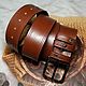 Order  Belt brown width 40 mm. AGAT Galina. Livemaster. . Straps Фото №3
