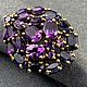Заказать Редкое кольцо с аметистами 4,83 ct и иолитами 2,75 ct. AMG. Ярмарка Мастеров. . Кольца Фото №3