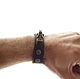 Leather bracelet with head of the RAM. Bead bracelet. MintTiger. Online shopping on My Livemaster.  Фото №2
