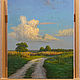 Картина "Пейзаж с дорогой" 49,6 x 39,5 см. Картины. Эдуард Жалдак - живопись. Интернет-магазин Ярмарка Мастеров.  Фото №2