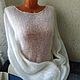 Jumper 'Riddle-4' from mohair. Jumpers. hand knitting from Galina Akhmedova. My Livemaster. Фото №4