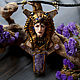 Колье "Cleopatra" скульптура, миниатюра,. Колье. Valeria Belova (Дом Лунной Росы). Ярмарка Мастеров.  Фото №5