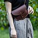 Pouch belt womens leather MU-CEPHEI, Waist Bag, Volgograd,  Фото №1