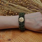 Украшения handmade. Livemaster - original item Bracelet with brass bead (Scandinavian pattern) 2. Handmade.
