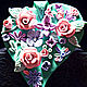 Кулон с цветами в пастельных тонах из полимерной глины, Подвеска, Москва,  Фото №1