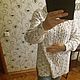 Женский свитер Берёзка хлопок с шелком. Джемперы. Лариса Румянцева. Ярмарка Мастеров.  Фото №5