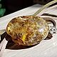 Amber. Pendant 'Swamp tussock' amber silver, Pendants, Moscow,  Фото №1