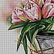 Order Set of embroidery beads ' BUCKET of TULIPS'. Beaded embroidery from Laura. Livemaster. . Embroidery kits Фото №3