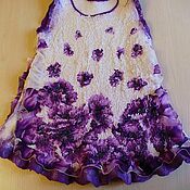 Одежда детская handmade. Livemaster - original item Felted sundress for a girl Violet. Handmade.