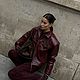 Бомбер бордо из натуральной кожи burgundy. Бомберы. YANA KRAFT BRAND. Ярмарка Мастеров.  Фото №15