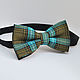 Tie Tartan / bow tie green blue checks. Ties. Respect Accessories. Online shopping on My Livemaster.  Фото №2