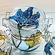 Набор из трех баночек Ирисы. Банки. Stainedglassday (STAINEDGLASSDAY). Интернет-магазин Ярмарка Мастеров.  Фото №2
