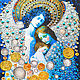 Картина Ангел Хранитель. Бирюза, янтарь, золотая поталь, Картины, Санкт-Петербург,  Фото №1