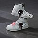 Кроссовки белые Nike Air Force унисекс, кастом, череп, ручная роспись. Кроссовки. Olgavolgoart. Роспись одежды и обуви. Кастом. Интернет-магазин Ярмарка Мастеров.  Фото №2