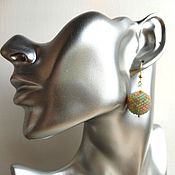 Украшения ручной работы. Ярмарка Мастеров - ручная работа Copy of Pastel ball earrings beads delicate beautiful dangle drop earrings. Handmade.