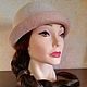 Felted hat 'Pink pearls'. Hats1. Oksana Moleva. Online shopping on My Livemaster.  Фото №2
