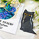 Brooch 'Barn cat, gray cat, funny, sly black'. Brooches. greenfox-23. Online shopping on My Livemaster.  Фото №2