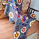 plaid: ' Colored stones and dahlias'. Blankets. tonkorunochka (tonkorunochka). My Livemaster. Фото №5