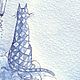 Заказать Кот Фурысий в гостях у Синей Тучки, акварель. Фаина Соловьева Живопись реализм. Ярмарка Мастеров. . Картины Фото №3