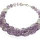 Lavender brook necklace made of lavender amethyst, beads. Necklace. Dorida's Gems (Dorida-s-gems). My Livemaster. Фото №5