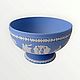 Винтаж: Wedgwood Jasperware маленькая ваза на ножке/конфетница. Тарелки винтажные. Decor.mylove. Ярмарка Мастеров.  Фото №4