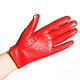 Size 7.5. Car gloves made of red leather with decor.cutout. Vintage gloves. Butichok from N.. My Livemaster. Фото №5