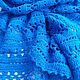 Blue scarf with lurex. Scarves. handwerkhof. My Livemaster. Фото №4